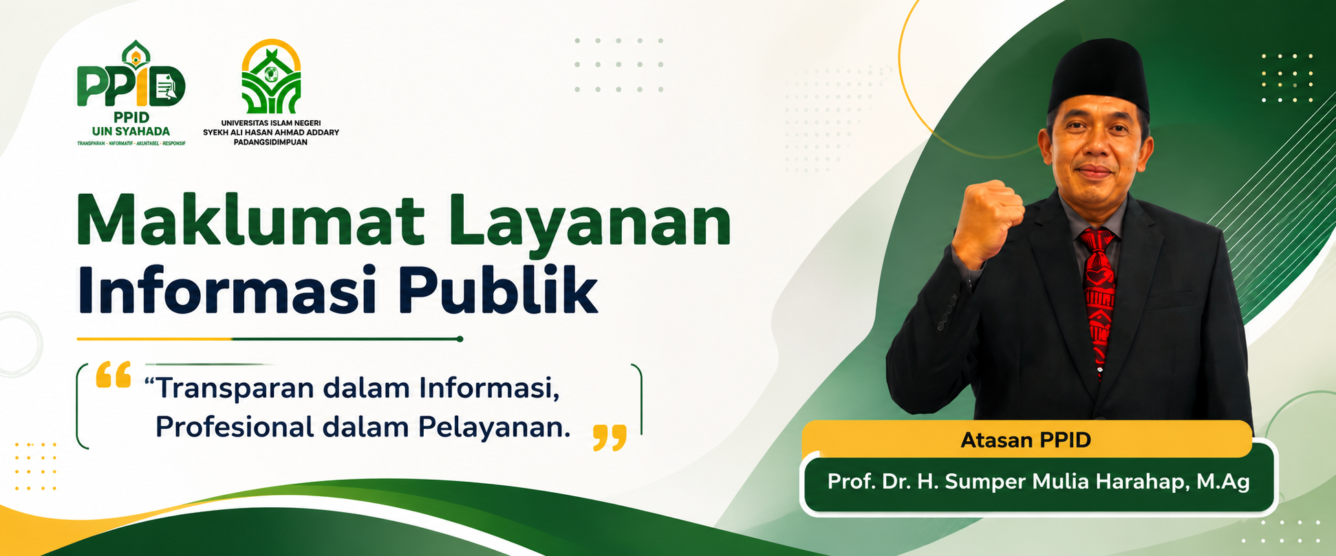 rektor uin syahada