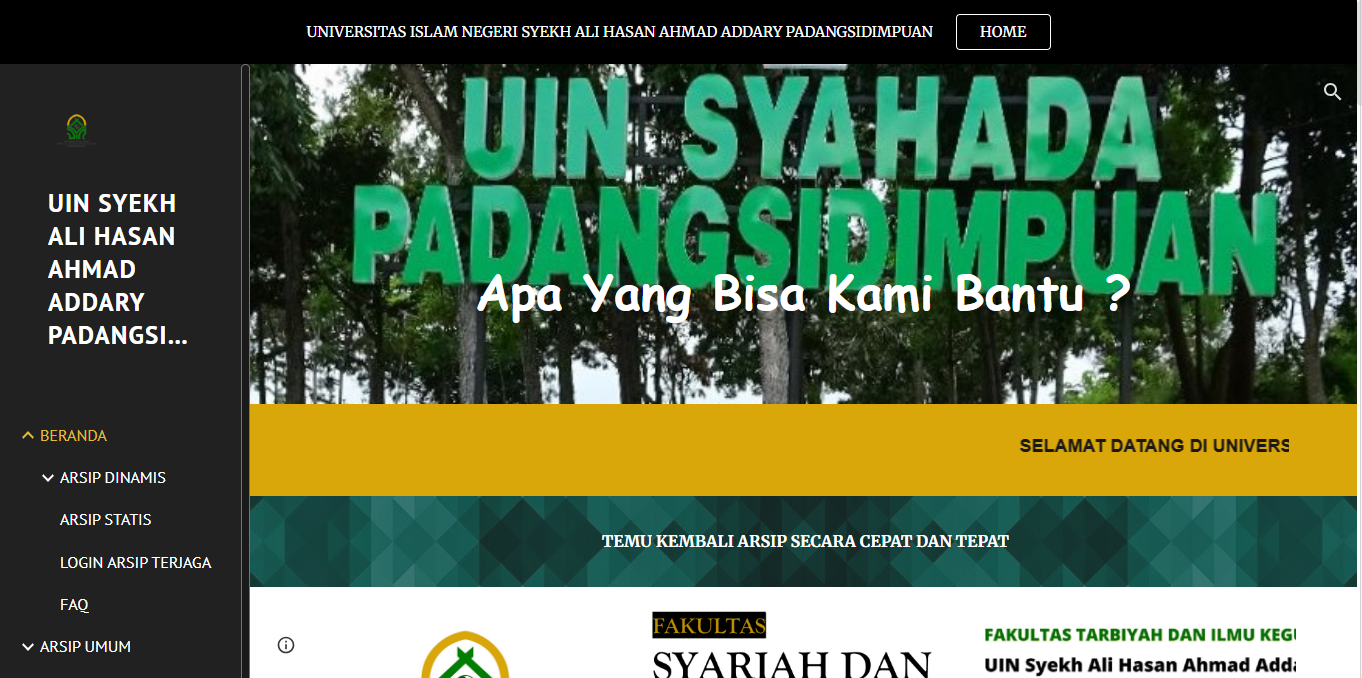 Tampilan Arsip Digital