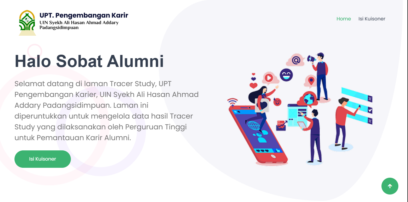 Tampilan Tracer Alumni