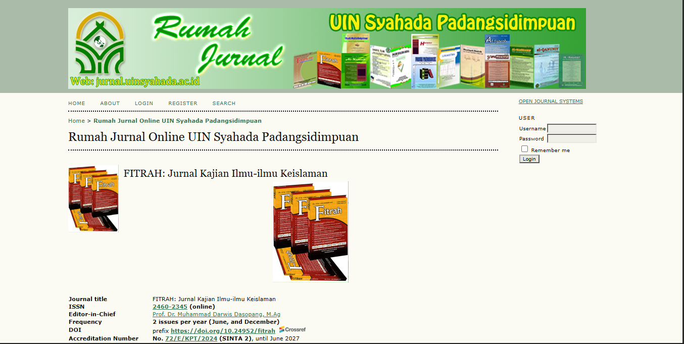Tampilan Rumah Jurnal